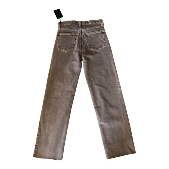 Re/Done NWT 90’s High Rise Loose Fit Button Fly Jeans Washed Chocolate Size 25 - Picture 2 of 10